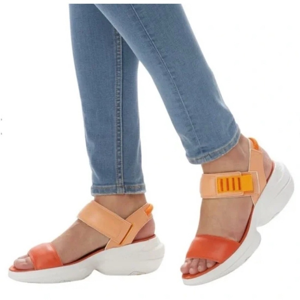 Women's Sorel X prAna Explorer Blitz™ Stride Sandal Orange White US Size 6.5